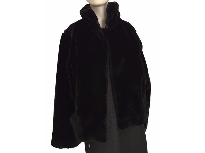 Autre Marque Jackets Black Fur  ref.16115