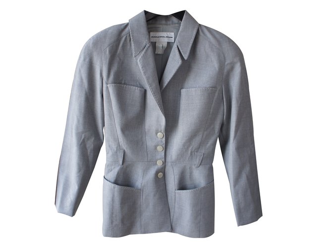 Thierry Mugler Jacket Grey Synthetic  ref.16152