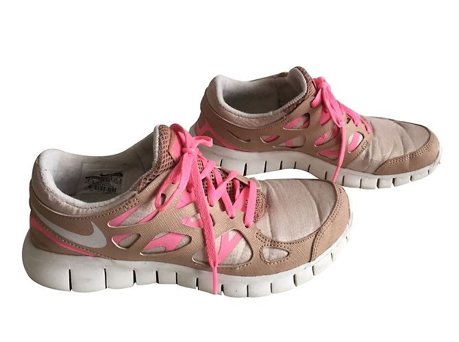 Nike Free Run 2 Baskets Beige