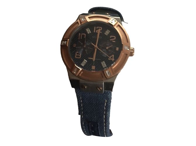 Guess Uhr in Blau Denim