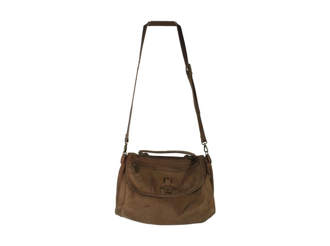 Maje Handbags Caramel Leather  ref.16209
