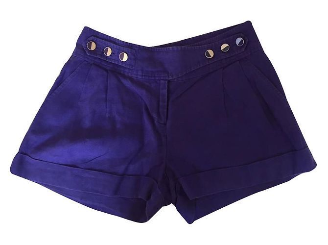 Topshop Leinen Shorts Lila