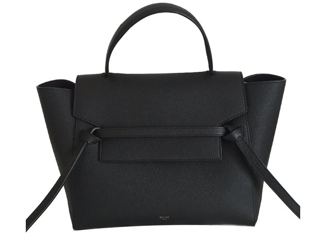 Céline Handbags Black Leather  ref.16252