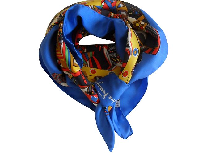 Salvatore Ferragamo Sciarpe di seta Blu