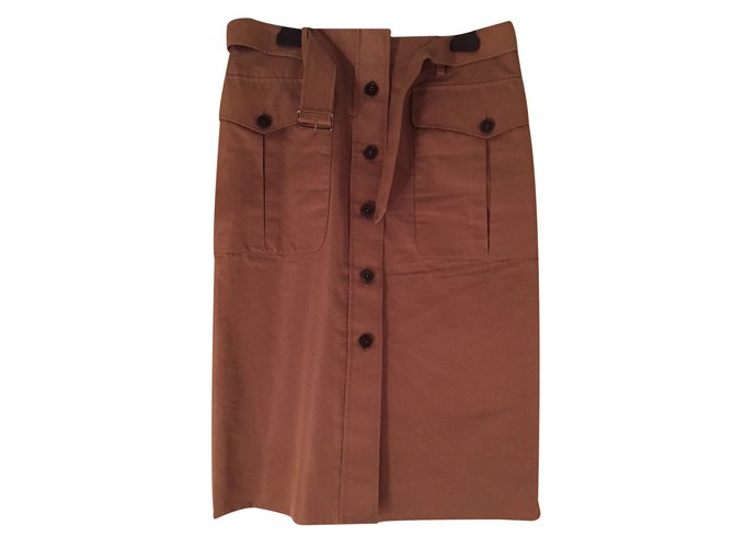 Hermès Skirt Caramel Cotton  ref.16417