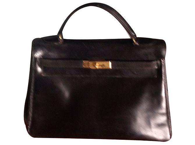 Kelly Hermès Borse Nero Pelle