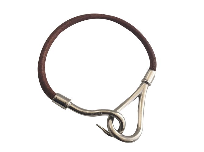 Hermès Bracelets Light brown Leather  ref.16446