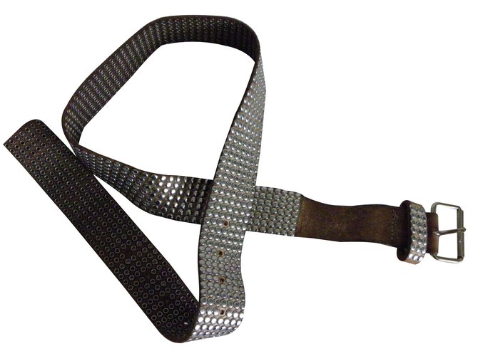 Autre Marque Belts Silvery Leather  ref.16450