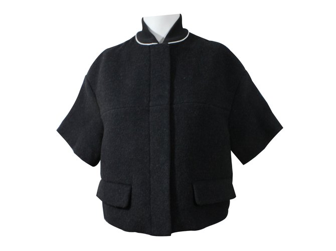 Fendi Jacket Grey Polyester Wool  ref.16544