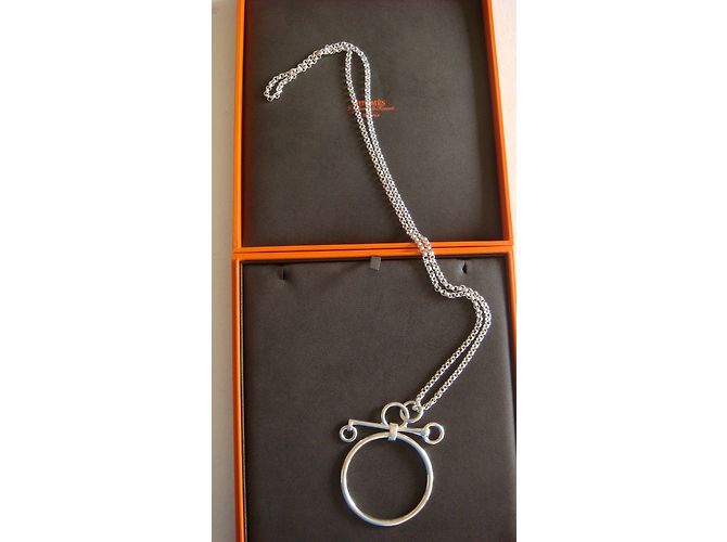 Hermès Mors de Bride Argento Argento