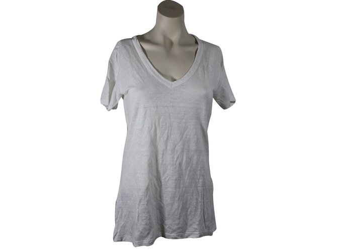Isabel Marant Etoile T-shirt en lin Blanc  ref.16650
