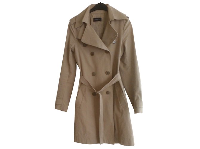 Patrizia Pepe manteau de pluie, modele classic Coton Beige  ref.16657