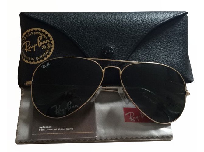 Autre Marque Sunglasses Golden Metal  ref.16668