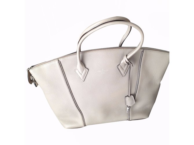 Lockit Louis Vuitton Handbags Grey Leather  ref.16686