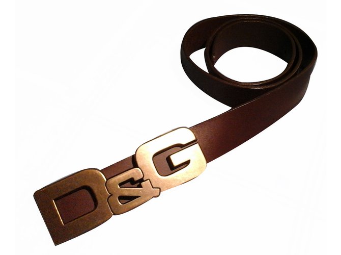 D\u0026G Belts Belts Leather Brown ref.16715 