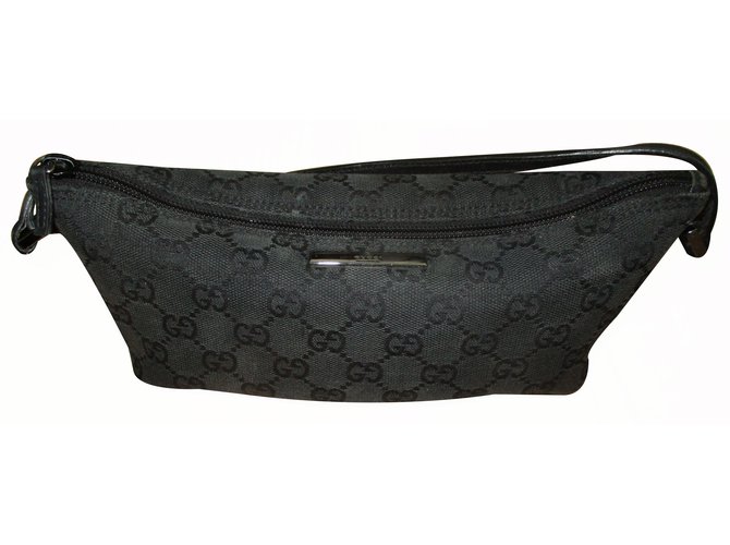 Gucci Clutch bags Black Cloth  ref.16732