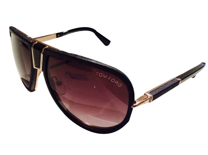 Tom Ford Sunglasses Black Leather  ref.16799