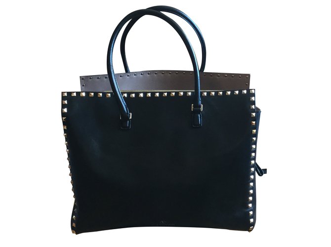 Valentino Handbags Black Leather  ref.16801