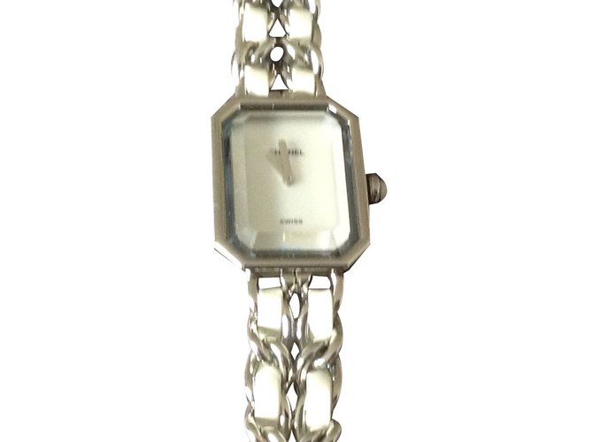 Première Chanel Relógios finos Branco Aço  ref.16810