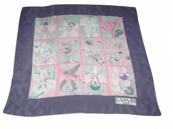 Lanvin Scarves Purple Silk  ref.16873