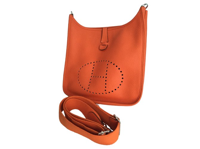 Hermès EVELYNE III Orange Leather  ref.16946
