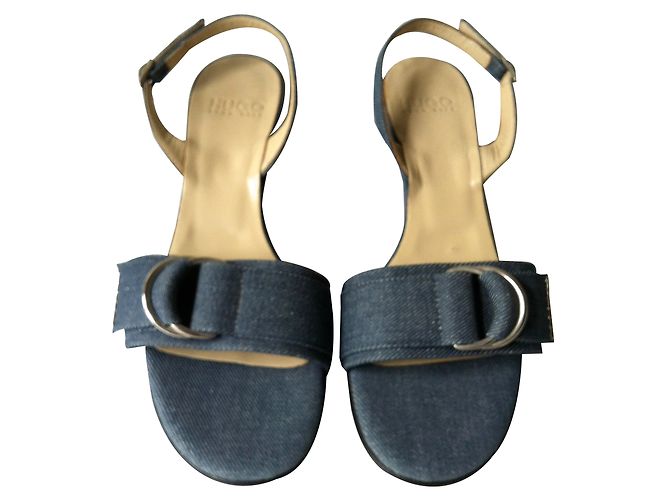 Hugo Boss Slingback Sandalen Denim Blau