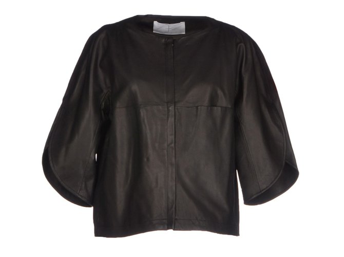 Thakoon Addition Leather jacket Black  ref.17053