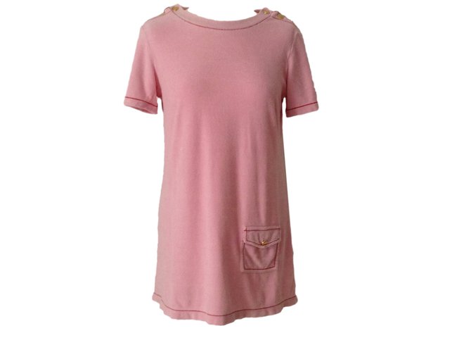 Louis Vuitton Dresses Pink Cotton  ref.17069