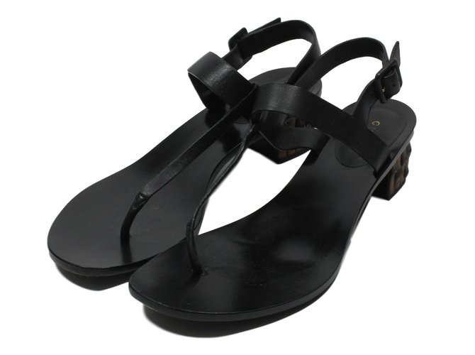 Gucci Leather sandals Black  ref.17168
