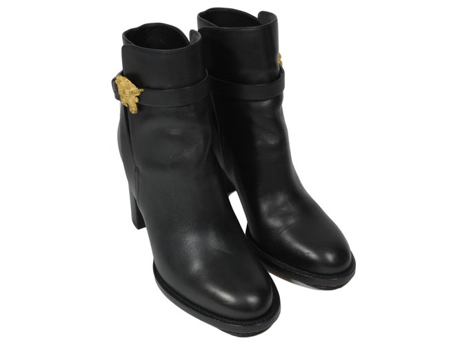 Valentino Boots Cuir Noir  ref.17184