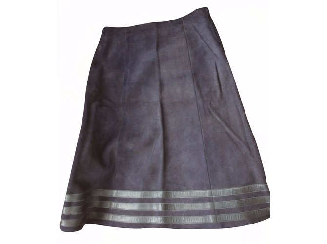 Louis Vuitton Skirts Blue Leather  ref.17206