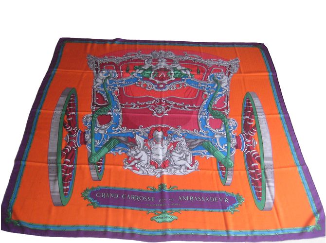 Hermès sciarpe Arancione Cachemire