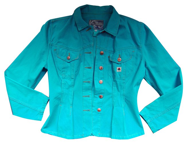 Kenzo Jacket Blue Cotton  ref.17254
