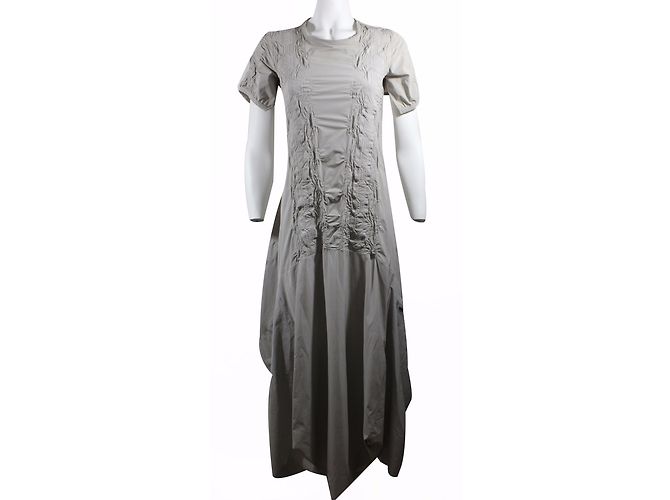 Marithé et François Girbaud Langes Kleid Taupe