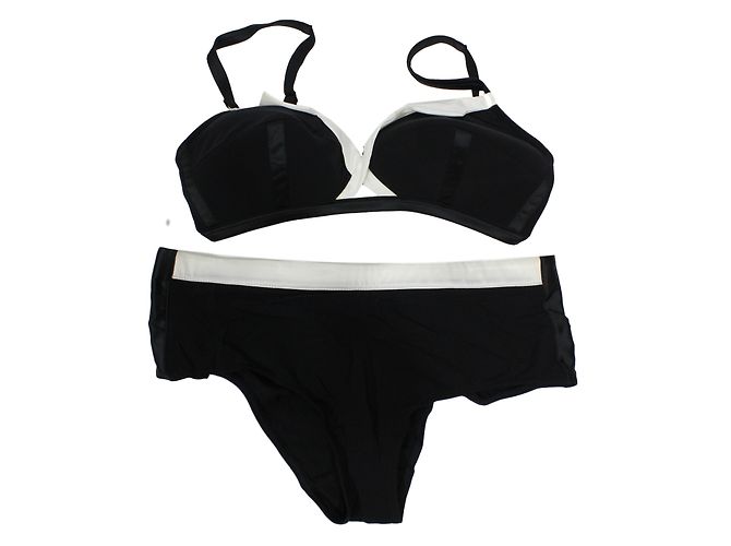 Autre Marque Set di biancheria intima Playtex bianco e nero 90B 40FR
