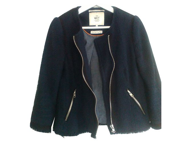 Giacca bomber MKT studio blu cotone