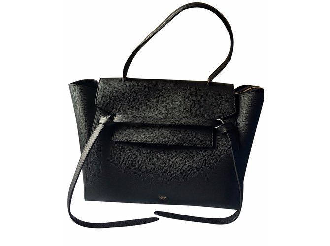 Céline Celine small belt bag Black Leather  ref.17624