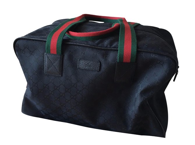 gucci black travel bag