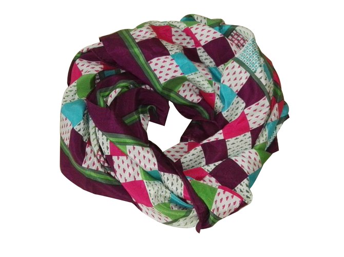 Christian Dior Silk scarf Multiple colors  ref.17741