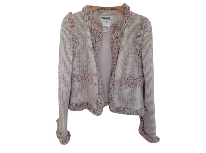 Chanel Jackets Pink Cotton  ref.17747