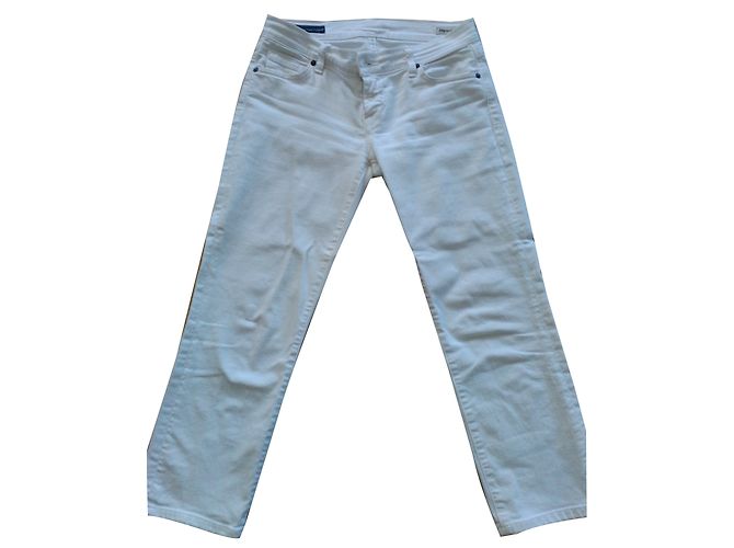 Jeans 7 For All Mankind de denim blanco talla 26