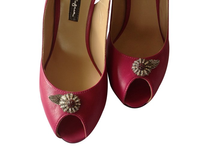 Mario Bologna Heels Pink Leather  ref.17924