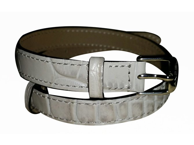 Lancel Bracelet Grey Leather  ref.17968