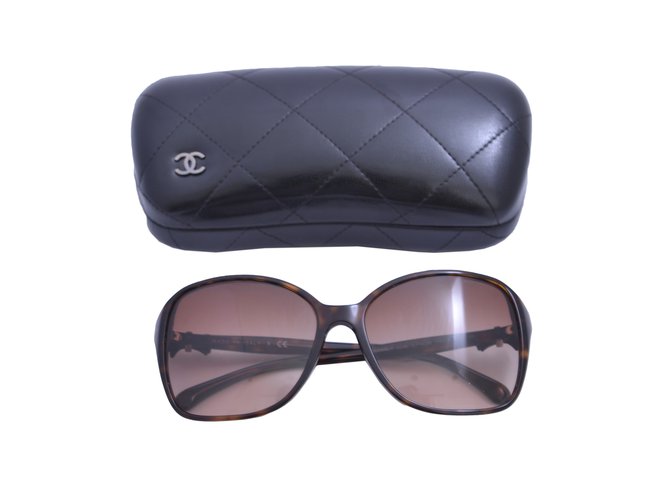 Chanel Papillion sunglasses Brown Plastic  ref.17993