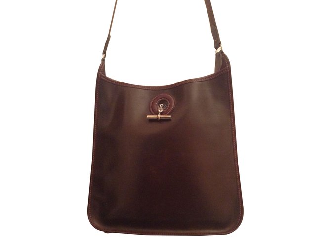 Hermès Handbags Brown Leather  ref.18007