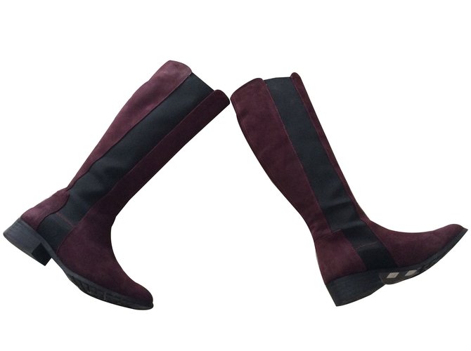 lk bennett burgundy boots