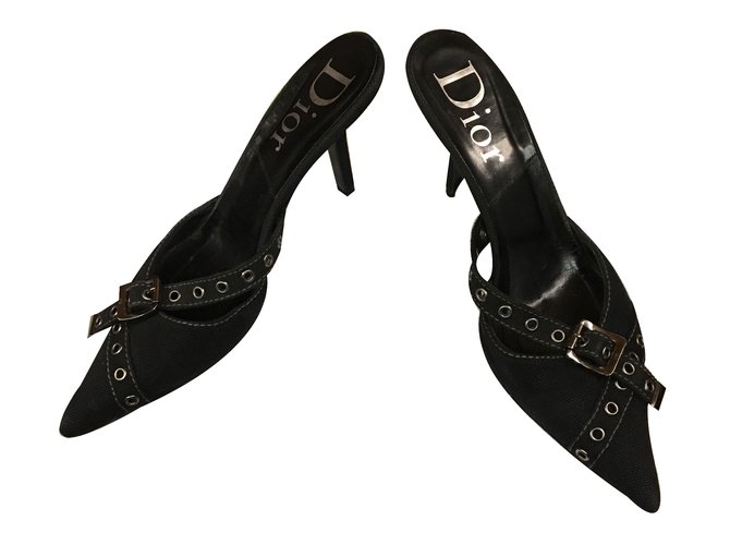 Dior sandali Nero Pelle  ref.18101
