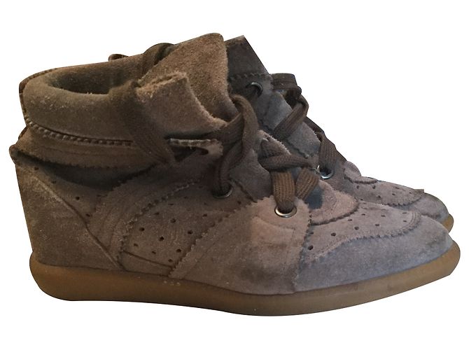 Isabel Marant Bobby Baskets Taupe Daim