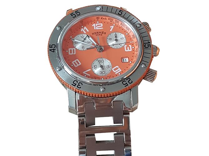 Hermès CRONÓGRAFO CLIPPER DE MONTRE Laranja
