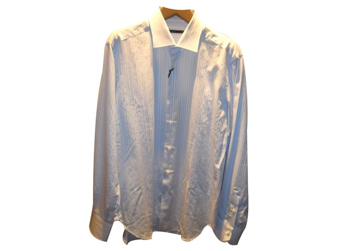 Emanuel Ungaro Ungaro marca nova camisa de algodão fino Azul  ref.18357